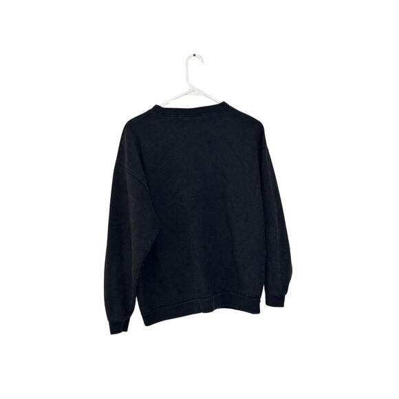 VTG Halloween "Boo" Skeleton Black Sweatshirt By Endless Designs Sun Faded Sz L - Picture 2 of 5